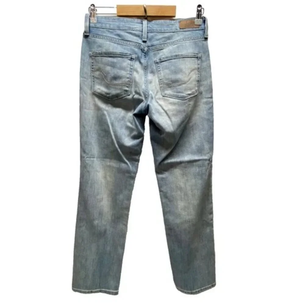Levi's Strauss Jeans Women's 26 Light Blue Fade Levi Mid Rise Slim Cuff Denim GC
